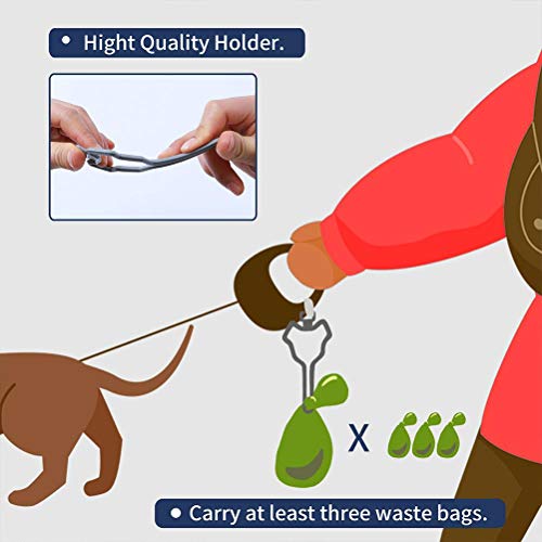 Soporte para bolsa de basura, soporte para bolsa de caca de perro, suministros para mascotas, resistente y duradero distribuidor de cuerda de tracción para perros