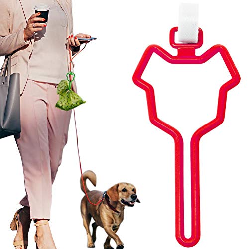 Soporte para bolsa de basura, soporte para bolsa de caca de perro, suministros para mascotas, resistente y duradero distribuidor de cuerda de tracción para perros
