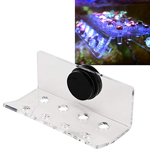 Soporte para estantes de Coral para Acuario Succión más Fuerte Acrílico Coral Frag Rack Soporte para Acuario con Ventosa, Pecera Plataforma para Acuario(8 Hoyos)
