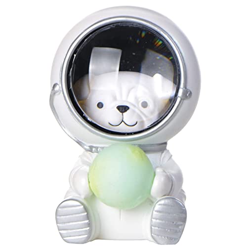 Spaceman - Luz nocturna LED de astronauta en 3D, cielo estrellado, astronauta de tierra, astronauta, astronauta de mascotas, luz nocturna kawaii para niños, perro espacial