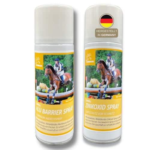 Spray de Zinc + Spray de Plata, Spray para protección de heridas, Caballo, Perro, Gato, Mascota, Spray para cicatrización de heridas, desinfección de heridas, tiritas en Spray 2 x 200 ml