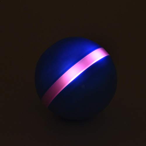 sprwater Bola Malvada Pelota de Salto de Juguete para Perros y Gatos Bola de Juguetes interactiva eléctrica USB para Mascotas Bola de Juguete con Flash LED Rolling Toy opportune