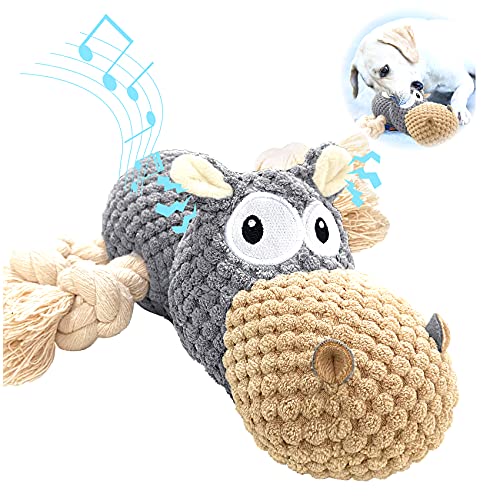 Sqinor Juguetes para Perros Sonido Resistentes Interactivos, Peluches para Perros Cachorros Grandes Pequeños, Regalos para Perros