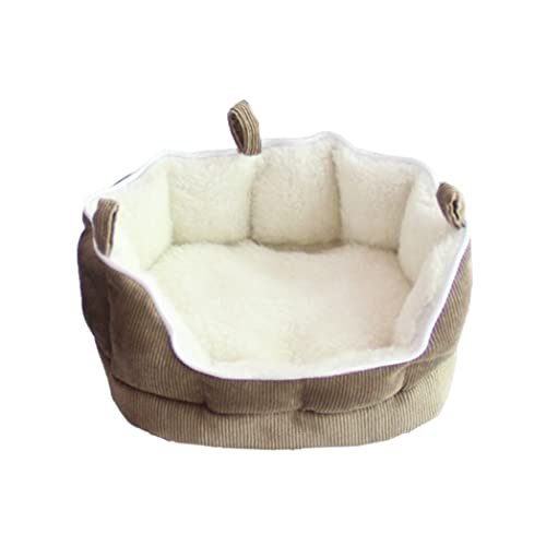Sraeriot Hamaca de Aves Parrot de Peluche Tienda de Loro con Hebilla Cara de hámster cálida para Canario Suministros para Animales pequeños, Hamaca Redonda de pájaro