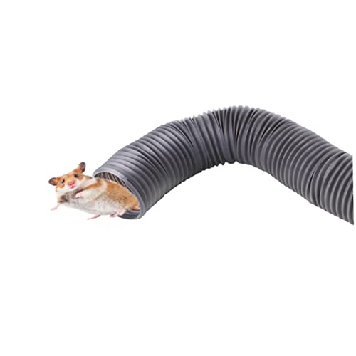 Sraeriot Pet Tunnel Toys PEQUEÑO Animal DIVERSIÓN Tunnel TUNETS Tunnel Tunnel EXPANSIÓN Tubo Juguete Juguete para PISTROS DE Guinea DE Hamster Chinchillas Rats Rats Gris, Tubos DE Pet Tunnel