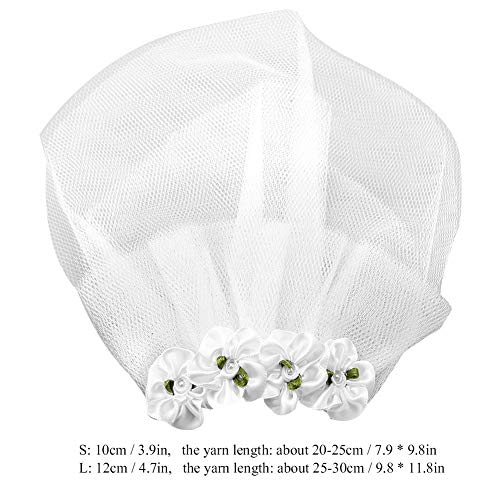 Sren Boda para Mascotas, Material Suave Diseño de Horquilla para Mascotas Boda para Mascotas Elegante y Hermoso Velo de Novia para Mascotas, para Perros pequeños Mascotas Gatos Perros(L)