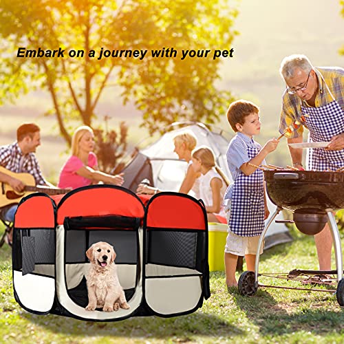 Starlike Parque para Cachorros y Perros, Gatos, cercado al Aire Libre, Tienda Impermeable para Animales pequeños como Perros, Gatos