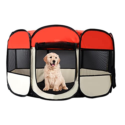 Starlike Parque para Cachorros y Perros, Gatos, cercado al Aire Libre, Tienda Impermeable para Animales pequeños como Perros, Gatos
