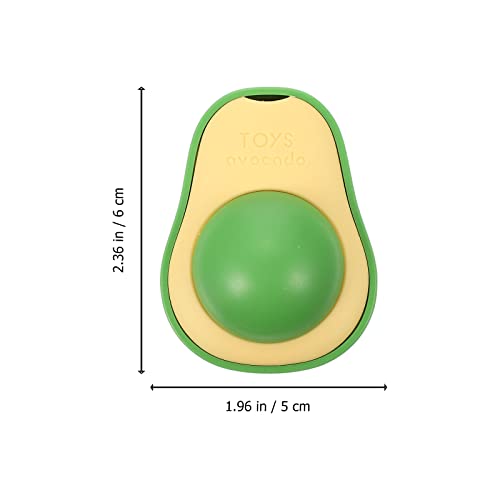 STOBOK 2 unids Pet Cat Catnip Toys Gato Bite Toys Aguacate En Forma de Catnip Playings para Gatito (Verde)