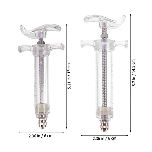 STOBOK 4 Sets Medicina Mascota Alimentación Jeringa Aves Jeringa Mascota Alimento Píldora Píldora Líquido Jeringa Dispensador Herramientas para Aves Gatos Perros