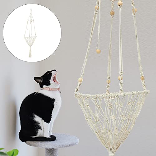STOBOK Canasta Colgando Nido para Gato Mascota Gato Colgando Cesta Swing Nido casero Gato Juguete