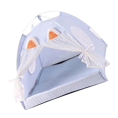 STOBOK Casa Tipi para Mascotas Casa para Perros Casa para Gatos Lavable Linda Casa para Cachorros Cojín para Nido de Mascotas