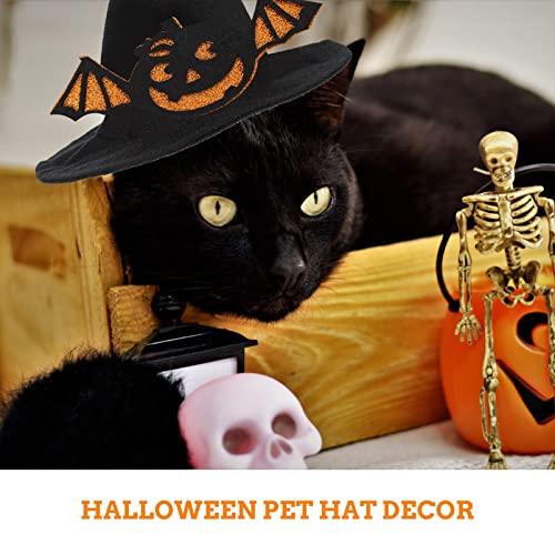 STOBOK Disfraz de Mascota Sombrero de Bruja Sombrero de Mascota Pequeño Perro Gato Disfraz de Bruja Sombrero Año Nuevo Mascota Divertido Gorras Fiesta Cosplay Decoración