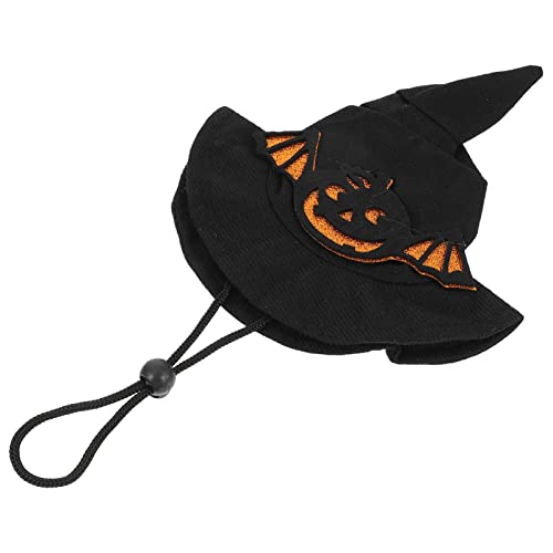 STOBOK Disfraz de Mascota Sombrero de Bruja Sombrero de Mascota Pequeño Perro Gato Disfraz de Bruja Sombrero Año Nuevo Mascota Divertido Gorras Fiesta Cosplay Decoración