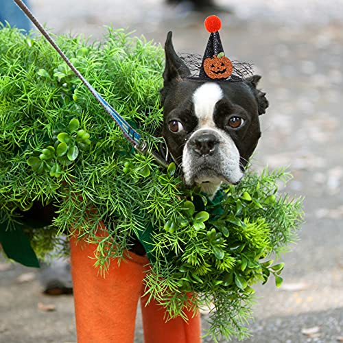 STOBOK Halloween Mascota Bruja Sombrero Perro Bruja Cono Sombrero Gato Mascota Mago Disfraz Gato Disfraces de Halloween Mascota Halloween Fiesta Suministros