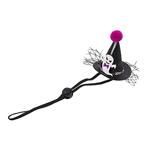 STOBOK Halloween Mascota Bruja Sombrero Perro Bruja Cono Sombrero Gato Mascota Mago Disfraz Gato Disfraces de Halloween Mascota Halloween Fiesta Suministros