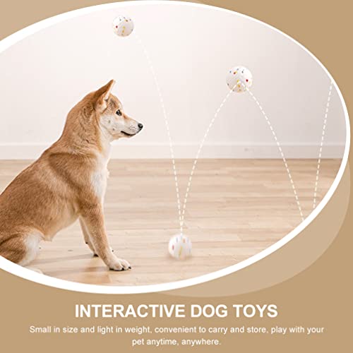 STOBOK Pet Masticable Bola Duradera Dentadura Fetch Hinchable Alta Resiliencia Reemplazo Bola para Perros Medios Grandes Fetch Play Poder Masticadores Grandes