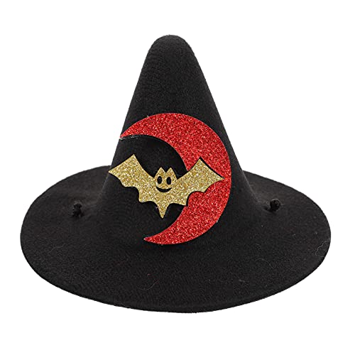 STOBOK Sombreros de Bruja Mascota Disfraz de Vampiro Mascota Sombrero de Mago Disfraz de Gato Cosplay Sombreros de Bruja Ropa para Mascotas para Gatos Gatitos Perros