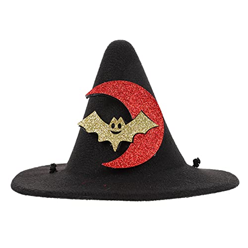 STOBOK Sombreros de Bruja Mascota Disfraz de Vampiro Mascota Sombrero de Mago Disfraz de Gato Cosplay Sombreros de Bruja Ropa para Mascotas para Gatos Gatitos Perros