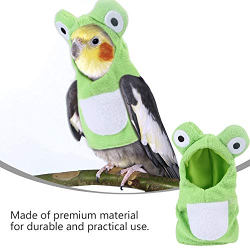 STOBOK Tela de Pájaro Divertido Loro Traje Lavable Pájaros Trajes de Vuelo Tela para Periquito Cacatúa Mini Guacamayo Periquito Canario Disfraz Talla L
