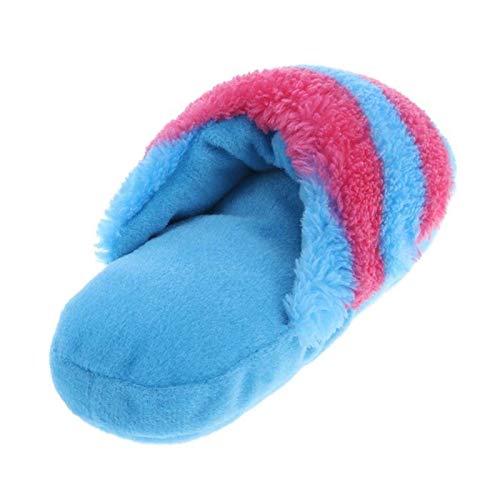 Strimm Pet Toys Pantuflas para cachorro, perro, sonido masticar, juguetes para perros, gatos, divertidos productos para perros, color azul