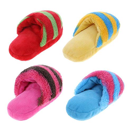 Strimm Pet Toys Pantuflas para cachorro, perro, sonido masticar, juguetes para perros, gatos, divertidos productos para perros, color azul