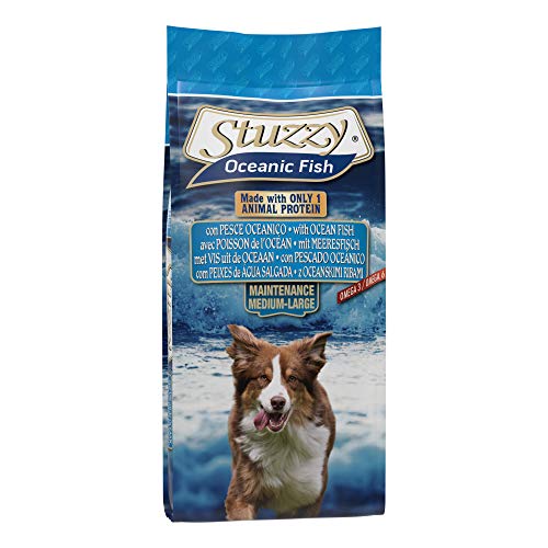 Stuzzy, pienso para Perros Adultos, Sabor Pescado oceánico, croquetas - línea Oceanic Fish, Formato Bolsa de 12 kg