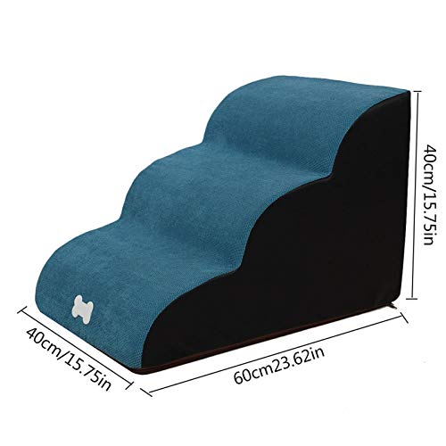 su-xuri Escaleras para Perros para Camas Altas: escalones para Perros, escaleras para Que los Perros se suban a la Cama, Muebles para Gatos, Herramienta de Escalada Antideslizante de 3 escalones