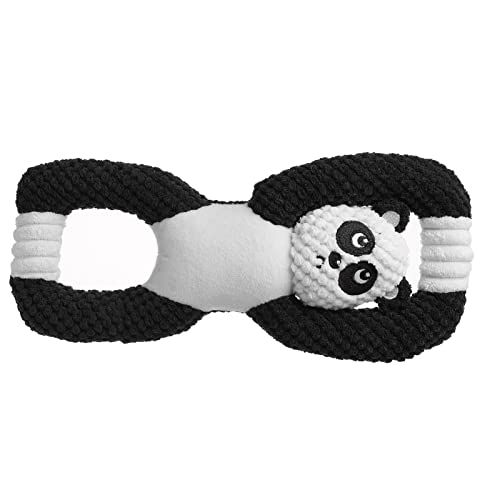 su-xuri Juguetes de remolcador de cuerda para perros, juguetes interactivos de peluche remolcador con dos asas y perspectivas de animales, juguete de cuerda para animales de compañía