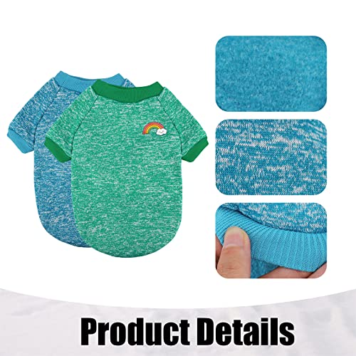 Suéter para Perros Y Gatos para Mascotas,Jerséis para Perros de Invierno Perros Ropa Invierno Ropa Cálida Suéter para Perros Jerséis De Invierno para Perros para Perros Uso de Invierno Blue,Green L