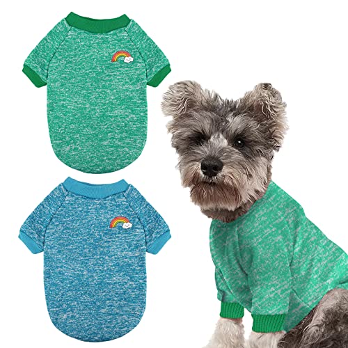 Suéter para Perros Y Gatos para Mascotas,Jerséis para Perros de Invierno Perros Ropa Invierno Ropa Cálida Suéter para Perros Jerséis De Invierno para Perros para Perros Uso de Invierno Blue,Green L