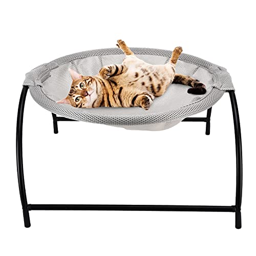Suministros para Mascotas, Cama para Gatos Que Duerme de Forma Independiente, Diseño de Colgado Suave, Cama Colgante para Gatos, Tela de Malla, Cama para Mascotas para Scottish Fold(Gris)