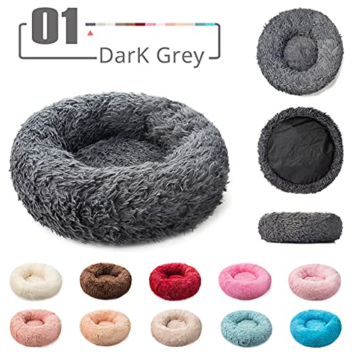 Súper Suave Cara de Gato Redondo Mullido Catientas de Dormir Cesta de Dormir Larga Peluche Caliente Mater Pet Caliente Lindo Lucho Lucho Lucho TOUCHO Touch