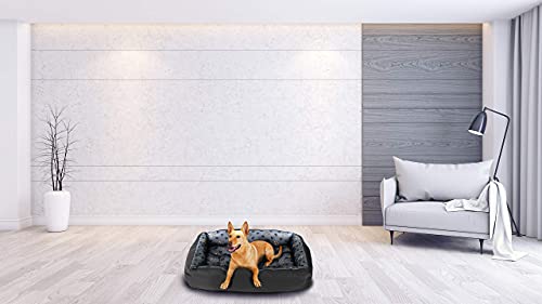 SuperKissen24. - Cama Perro para Perros y Gato - Impermeable - Pequeños Perros - Patas M