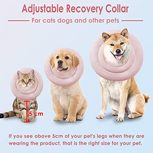 Supet Collarín protector para perros y gatos, cuello para perros suave, cuello de protección, ajustable, para mascotas, gatos, perros, cachorros, gatitos, después de la cirugía y lesiones.