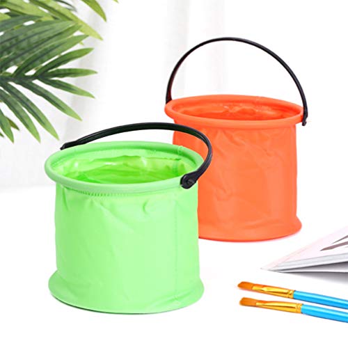 Supvox 4 Piezas Cubo de Agua Plegable Cubos Plegables Multiusos para Equipo de Camping en La Playa Jarra de Agua Y Comida Cuencos para Perros Gatos Perros Cachorros Tina de Pesca Color