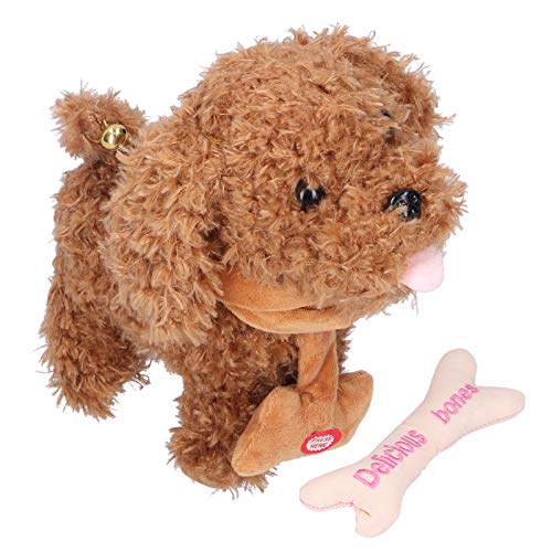 Surebuy Perro Mascota electrónico, Apariencia Realista Mascotas eléctricas para el Dormitorio casero(Perro)