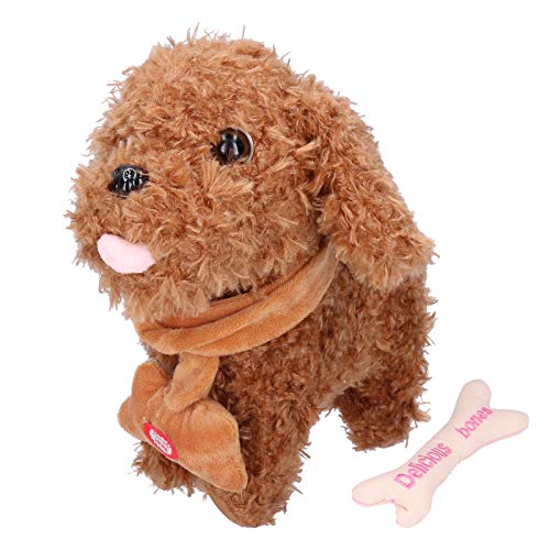 Surebuy Perro Mascota electrónico, Apariencia Realista Mascotas eléctricas para el Dormitorio casero(Perro)