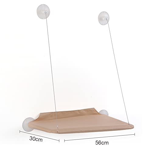 Susany Hamaca para Gato,diseño de Ahorro de Espacio,Percha para Ventana con ventosas Grandes,Cama de Gatito,Transpirable,Tela Oxford y Bolsa de Dormir montada en alféizar Sostener hasta 50LBS