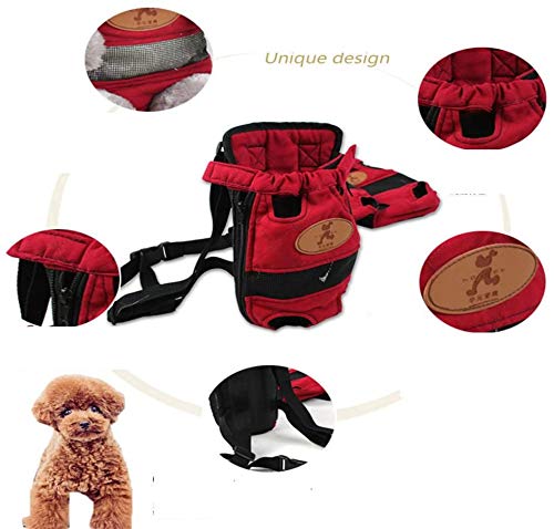 SWEET Bolso para Mascotas Canguro Paquete De Madre del Perro Pecho Mochila Gato Nariz para Viajar con Animales De Compañía (tamaño: M)