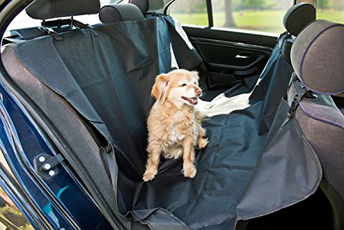 Sweetypet Cubierta para Coche: Manta Protectora de Coche para Perros, para Asiento Trasero y baúl, 145 x 145 cm (Perros Manta Protectora automóvil Asiento Trasero)