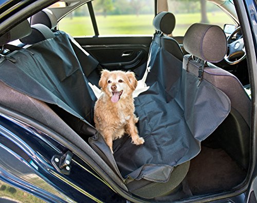 Sweetypet Cubierta para Coche: Manta Protectora de Coche para Perros, para Asiento Trasero y baúl, 145 x 145 cm (Perros Manta Protectora automóvil Asiento Trasero)