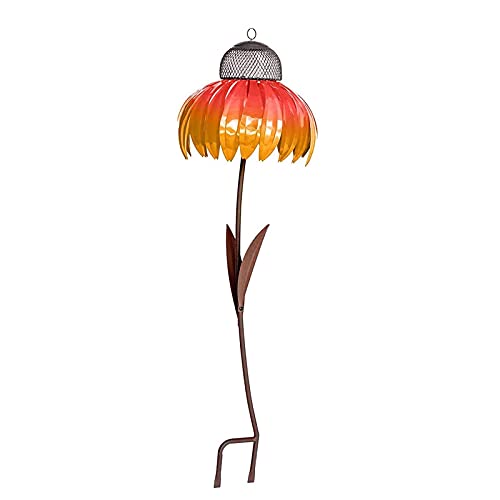 Syina 1 / 3 unidades de sensación realista para el sol, pajareras de metal, caseta de pájaros, mejor pajarera exterior, resistente a la corrosión, para jardín, casa de pájaros con soporte