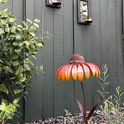 Syina 1 / 3 unidades de sensación realista para el sol, pajareras de metal, caseta de pájaros, mejor pajarera exterior, resistente a la corrosión, para jardín, casa de pájaros con soporte