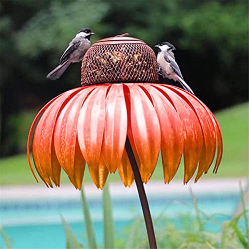 Syina 1 / 3 unidades de sensación realista para el sol, pajareras de metal, caseta de pájaros, mejor pajarera exterior, resistente a la corrosión, para jardín, casa de pájaros con soporte