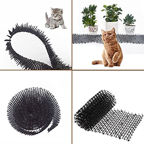 Syina 2 m de esteras de rascar para gatos con púas, tiras anticat para mantener a los gatos alejados de los pinchos de plástico, deters mascotas y animales silvestres contra el tope de excavación