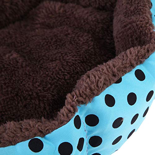SYQY Nuevas y Encantadoras Camas para Perros pequeños/Alfombrillas de Franela Suave para Mascotas, Cachorros y Gatos, Cama de Felpa cálida, Color ecológico, envío Aleatorio Gratis-Rosado_Los 55x45cm