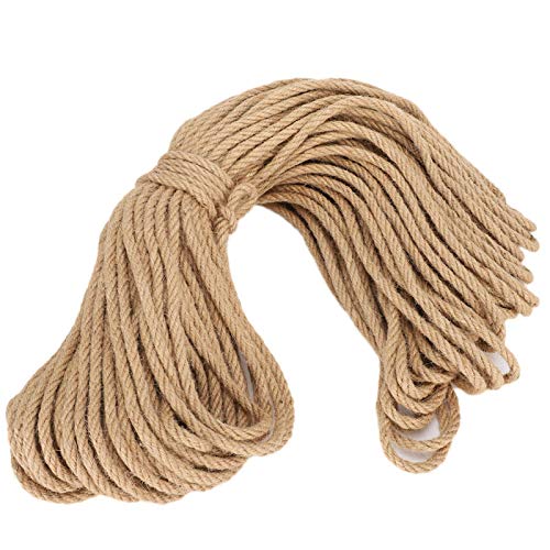 Tablero para Rascar Gatos, Reparación de Cuerda de Sisal DIY para árbol de Gatos(6 mm, 50m)