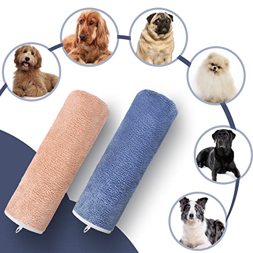 TAIYUNWEI Toallas para Mascotas, 2Piezas Toalla de Secado Rápido para Perro,Toallas Absorbentes para Mascotas|Toalla de Baño para Mascotas|Secado Rápido, Suaves y Cómodas