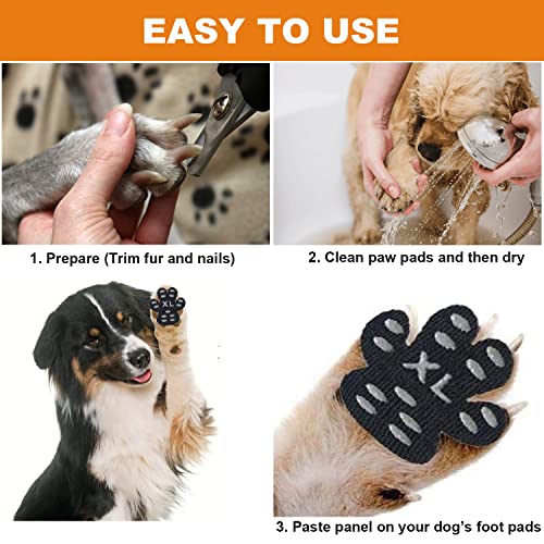 Tanggiteck Almohadillas antideslizantes para patas de perros, 24 unidades, para suelos de madera dura, antideslizantes, autoadhesivas, desechables, XL